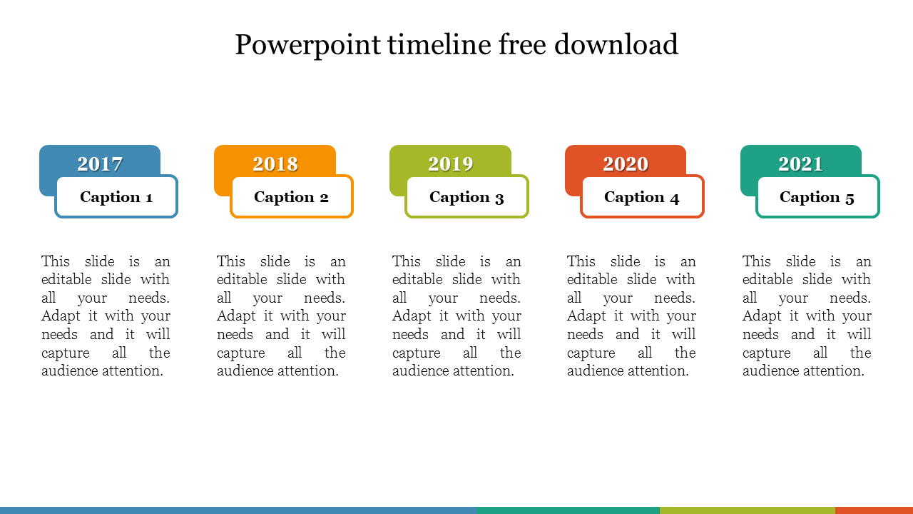 Free - PowerPoint Timeline Free Download Slide Presentation